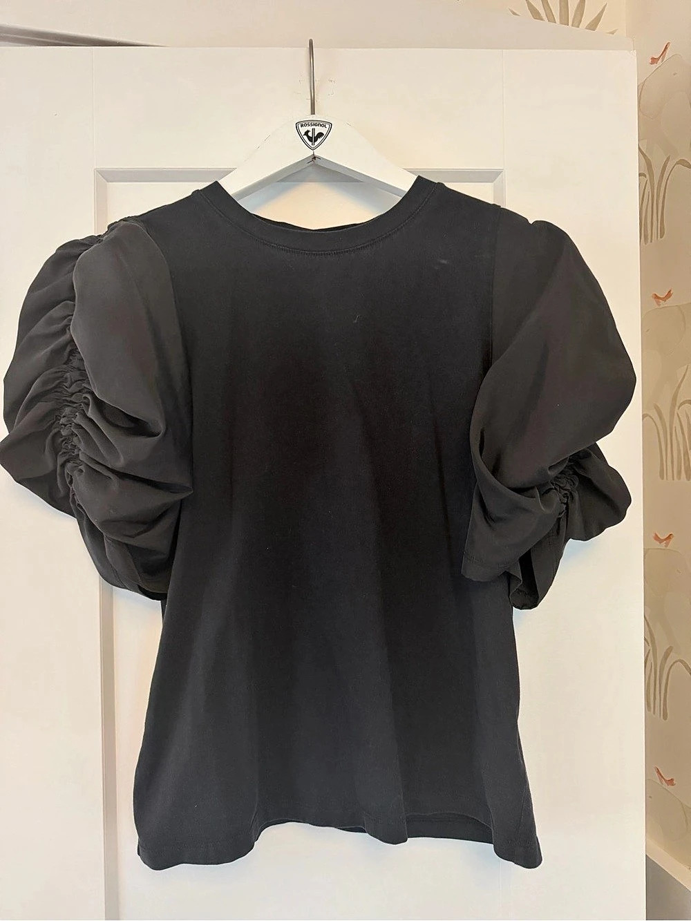 Express Black Puff Sleeve Top